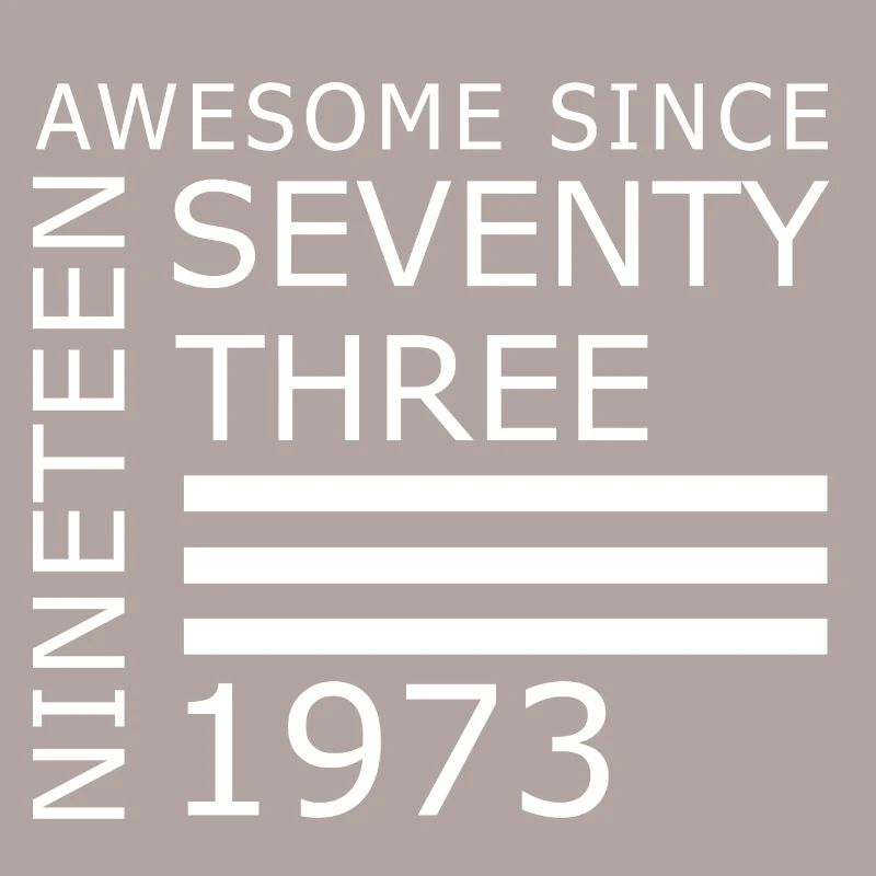 Awesome since 1973 Geburtstag Geschenk