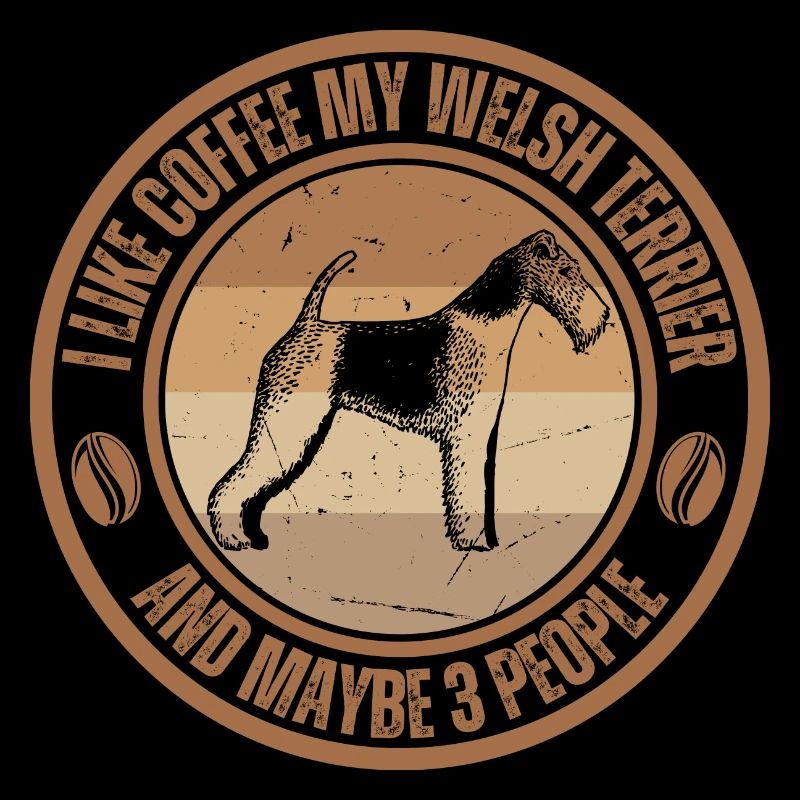 Welsh Terrier Kaffee Hund Cafe