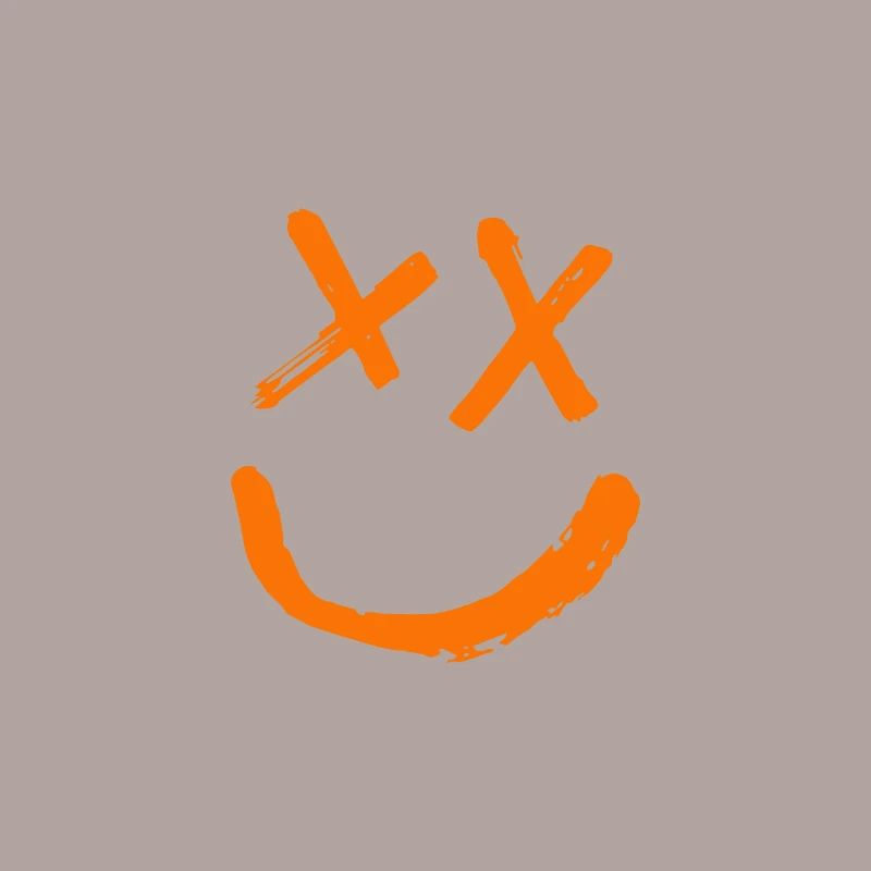 Orangefarbenes Lächeln