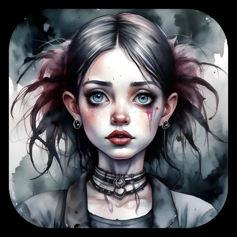 Fille punk gothique cool