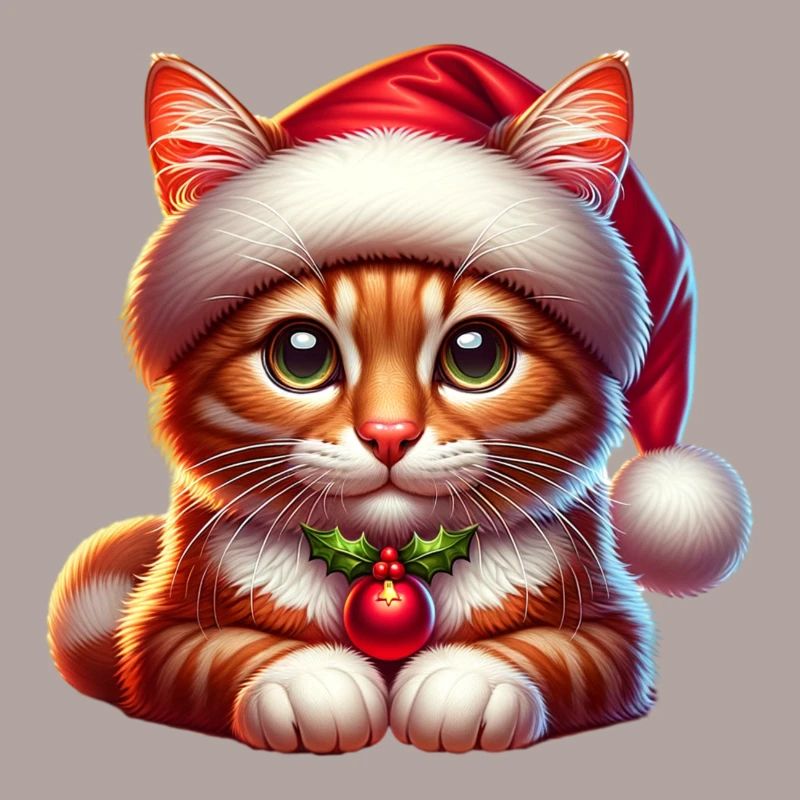 Katze Weihnachtskostüm Weihnachtsmütze