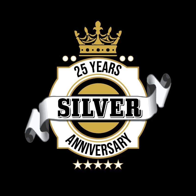 25 years. Silver wedding