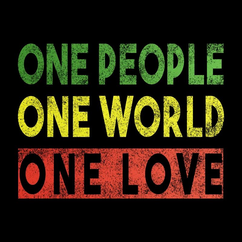 One People One World One Love Conception de musique reggae