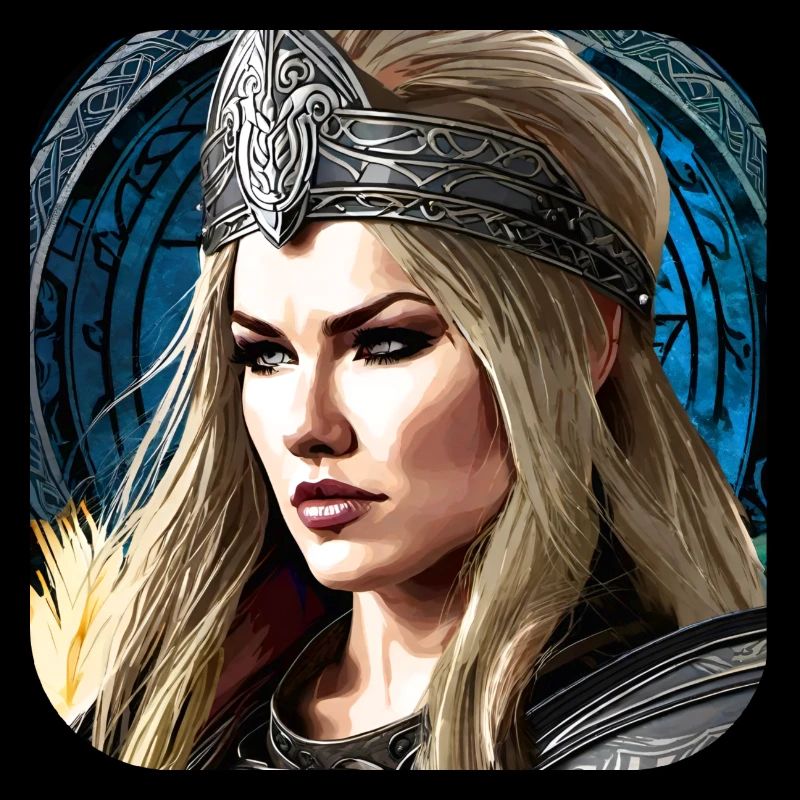 Fier cyborg Viking Shieldmaiden