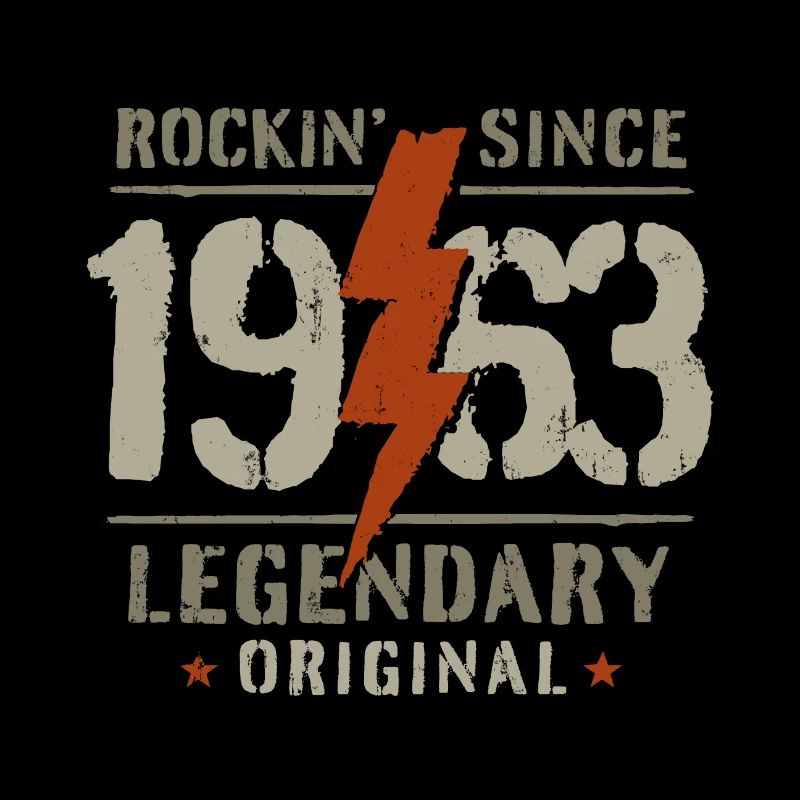 61. Geburtstag Geschenk Rocking seit 1963