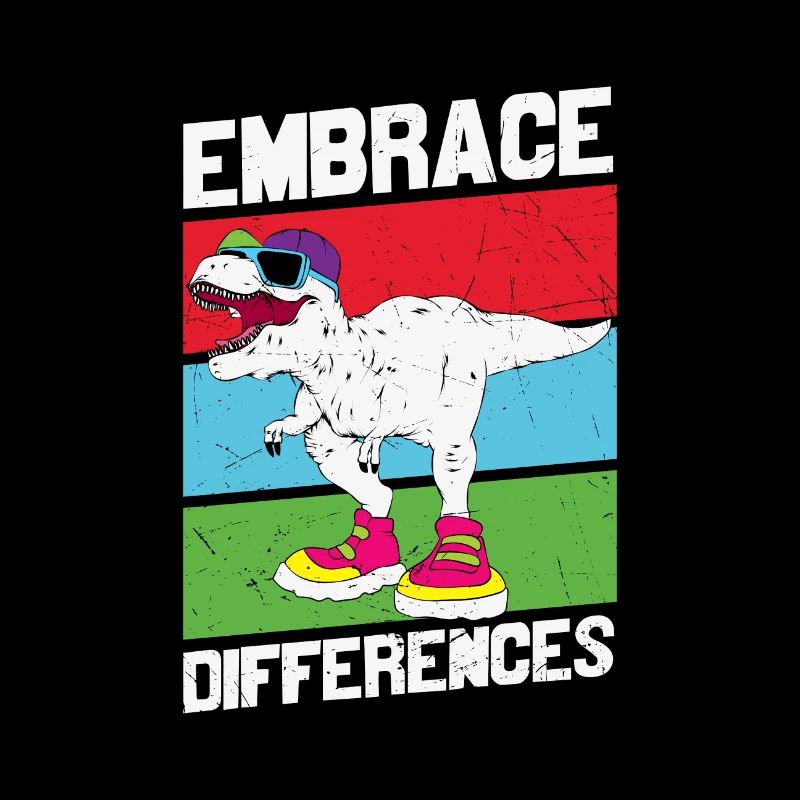Autisme Citation Embrasser les différences Autisme Dinosaure