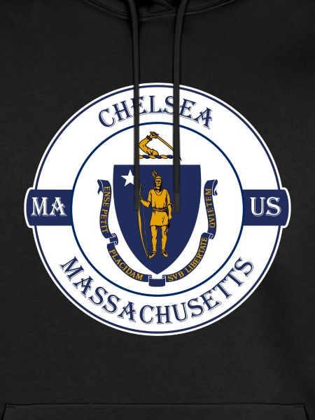 Chelsea Massachusetts Flag USA Souvenir Badge