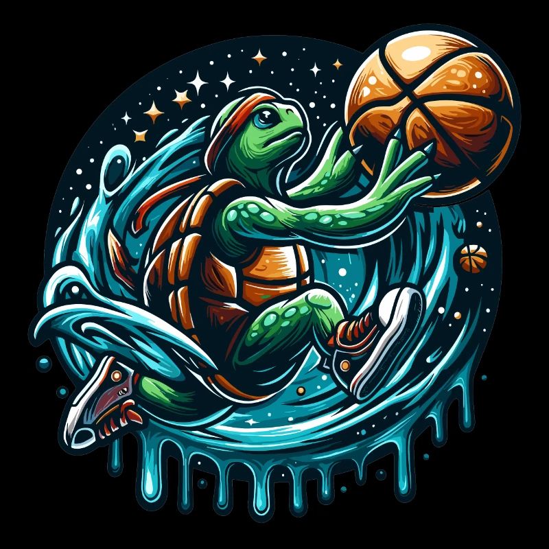 Basketball Schildkröte Dunking Geschenk
