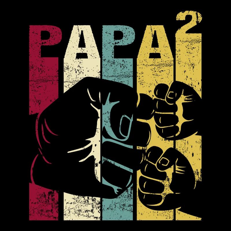 Papa Vater von 2 Kinder Zwillinge Söhnen Mädchen