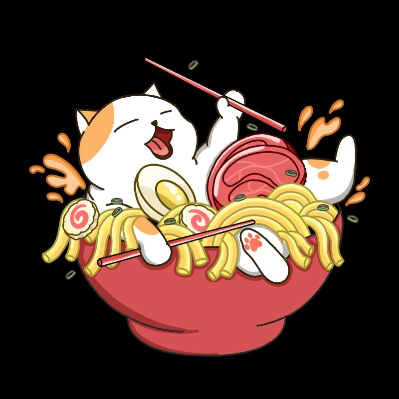 Happy Cat Ramen Nudeln