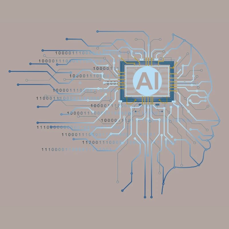 KI - Binary Code Künstliche Intelligenz Informatik