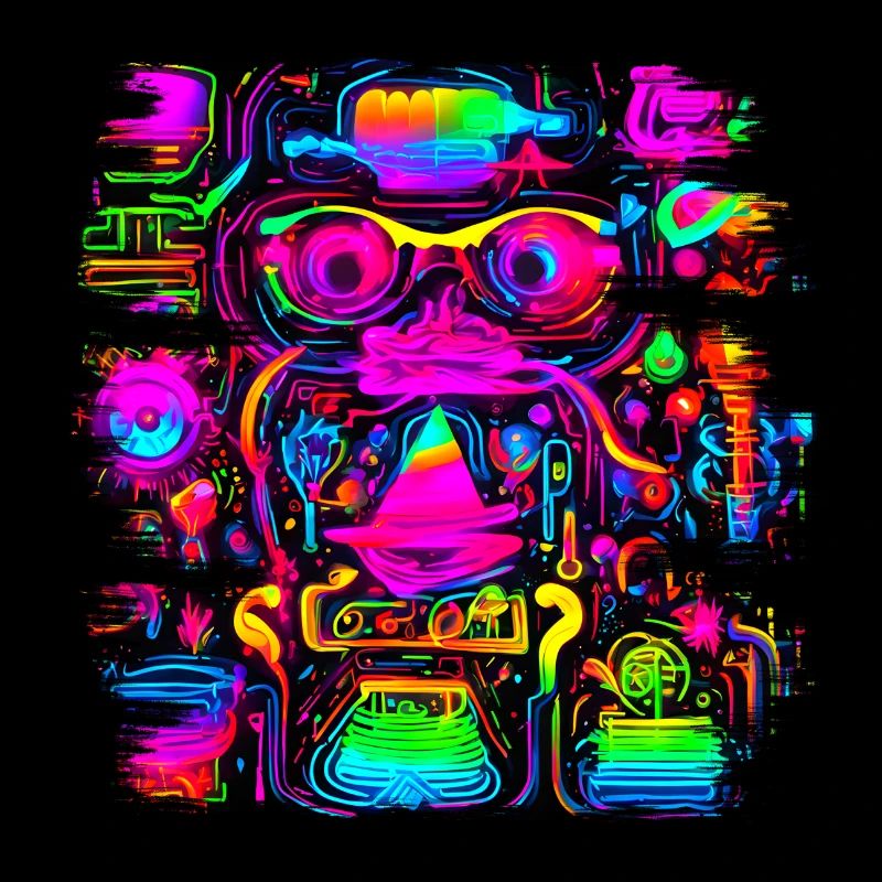 Neon Party UV Electro House Style