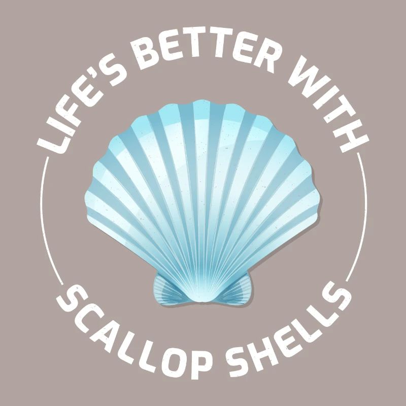 Scallop Seashells Collector Beachcomber Shellfish