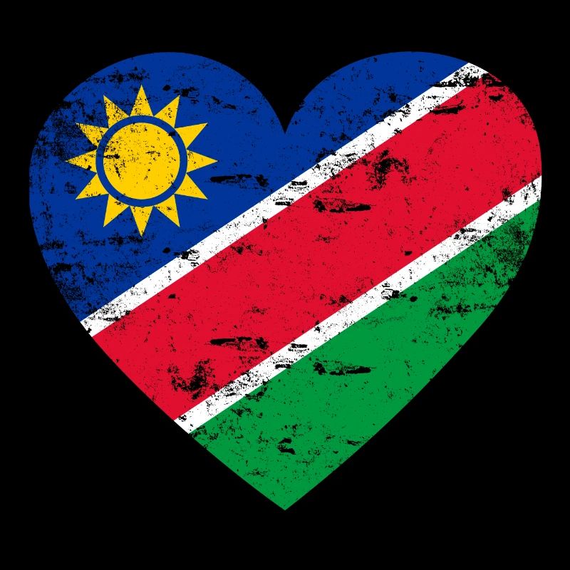 Namibia Flag Heart