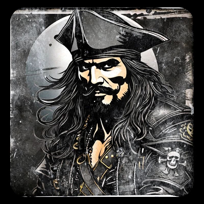 Grim Pirate Buccaneer Sailor Captain