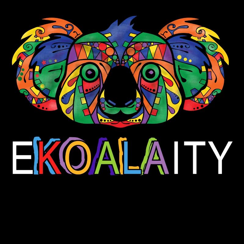 Ekoalaity - Netter lustiger Regenbogen-Koala-Stolz