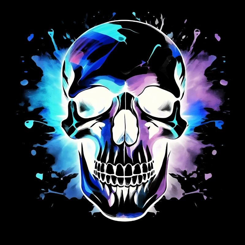 Psychedelischer Schädel