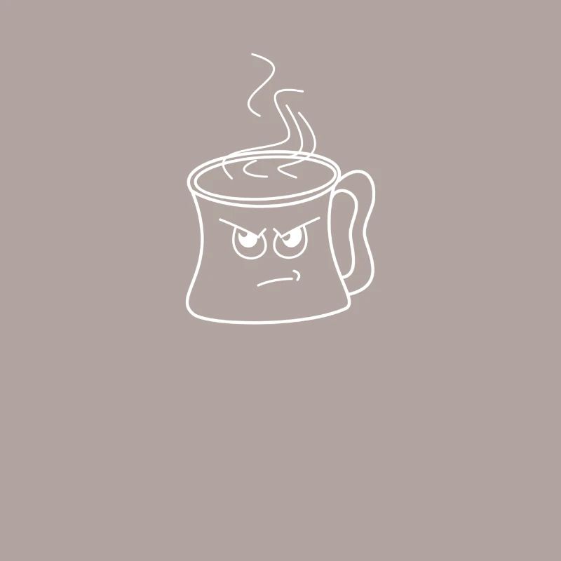 Tasse kantigen Kaffee