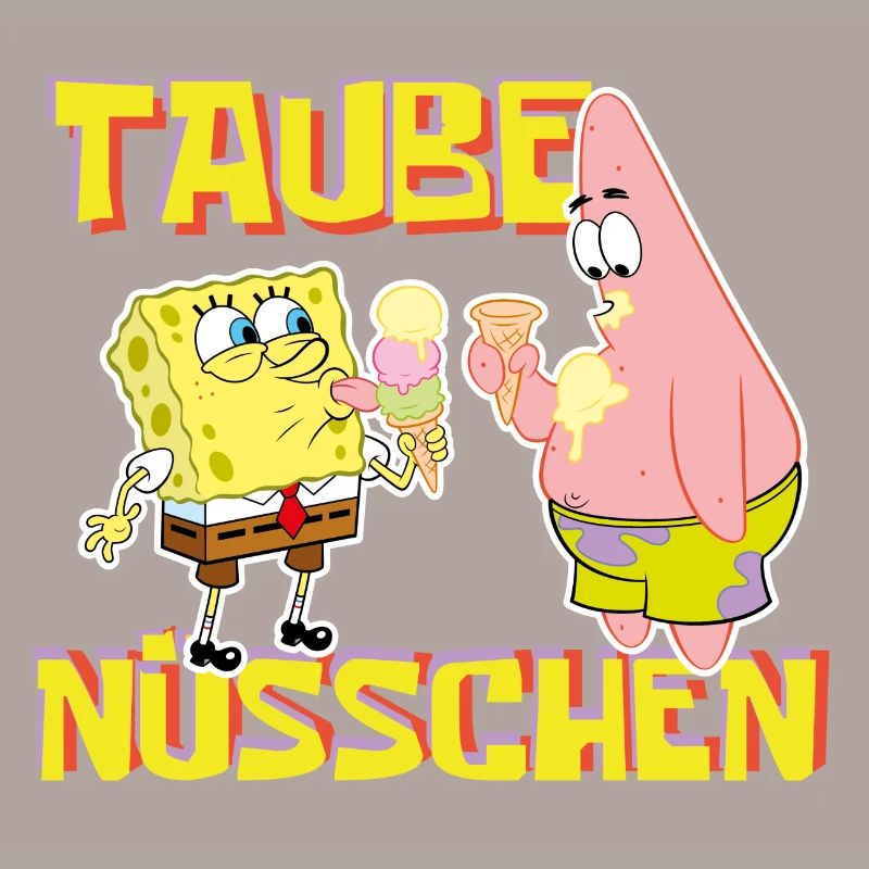 Bob l'Éponge Taube Nüsschen Patrick Eis