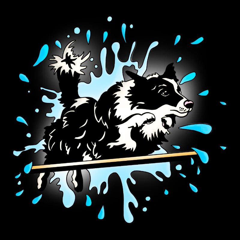border collie agility splash