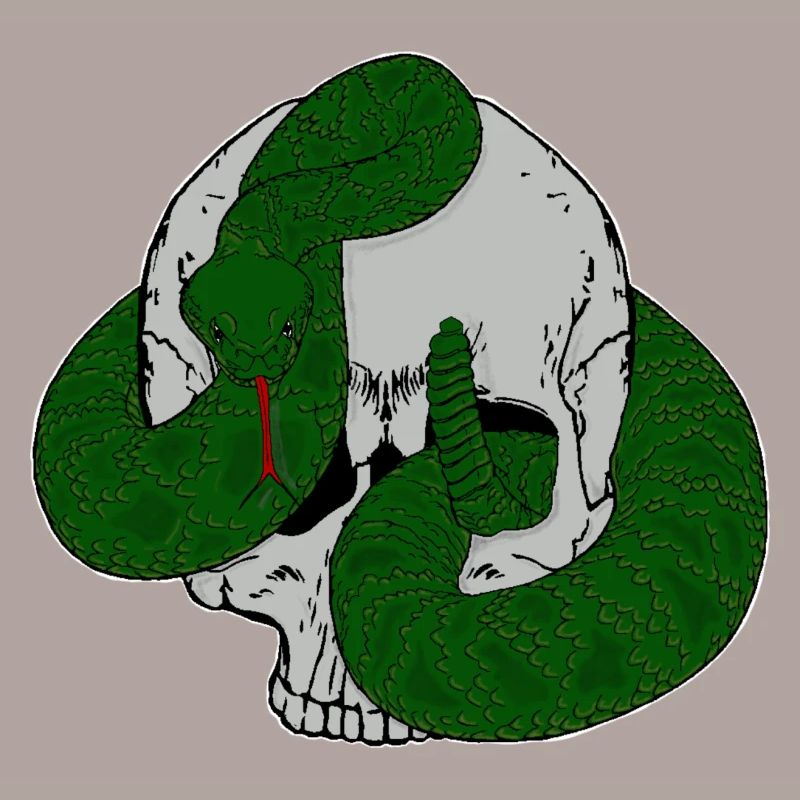 Ratelschlangenschädel