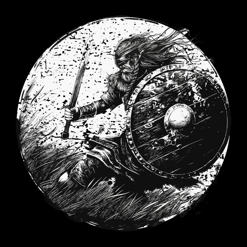Bataille des Vikings de Wikinger - Viking Odin Valhalla