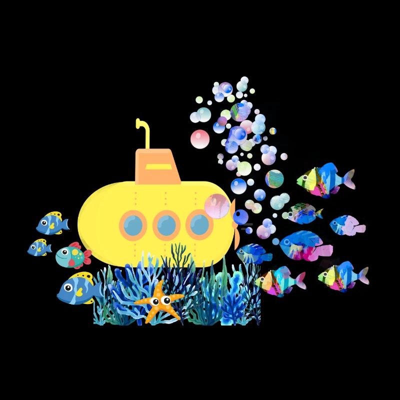 u-boot,boot,submarine,meer,fische,krebs,seestern