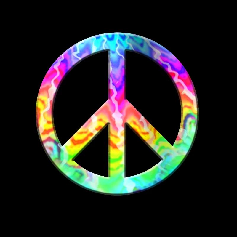 Flower Power Peace Hippie Love 60s 70s Friede bunt