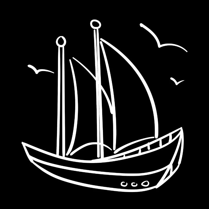 bateau à voile croquis
