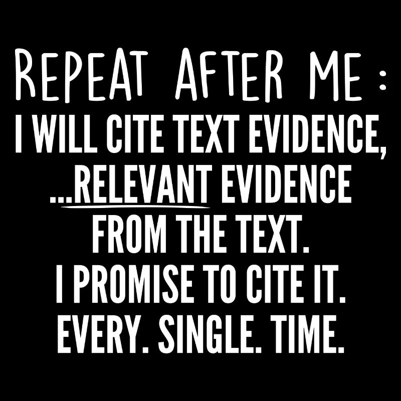 Prove It Funny Cite Text Evidence English Students