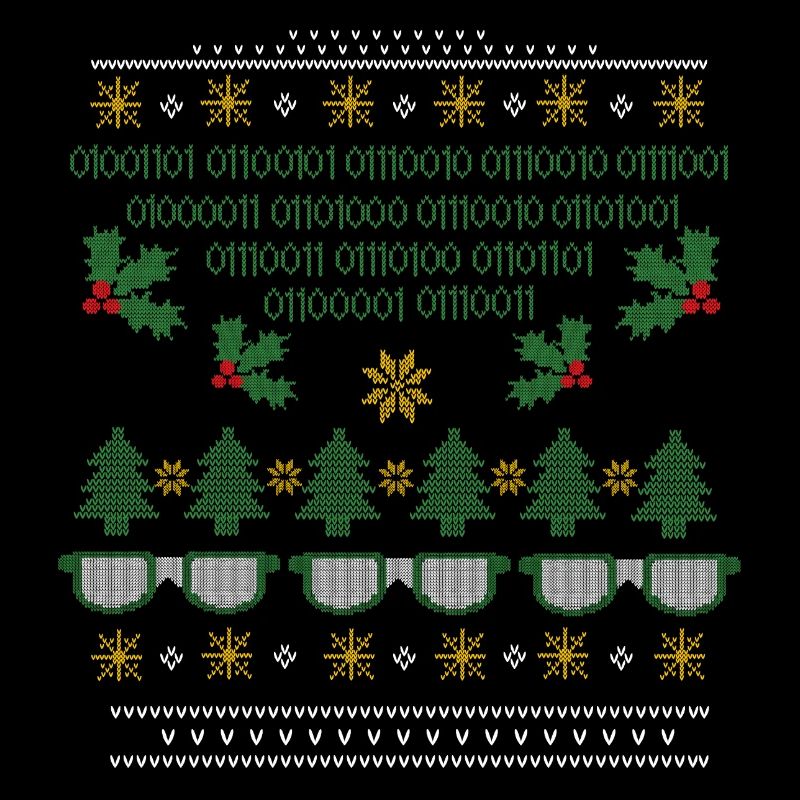 Ugly Christmas Pattern Nerds