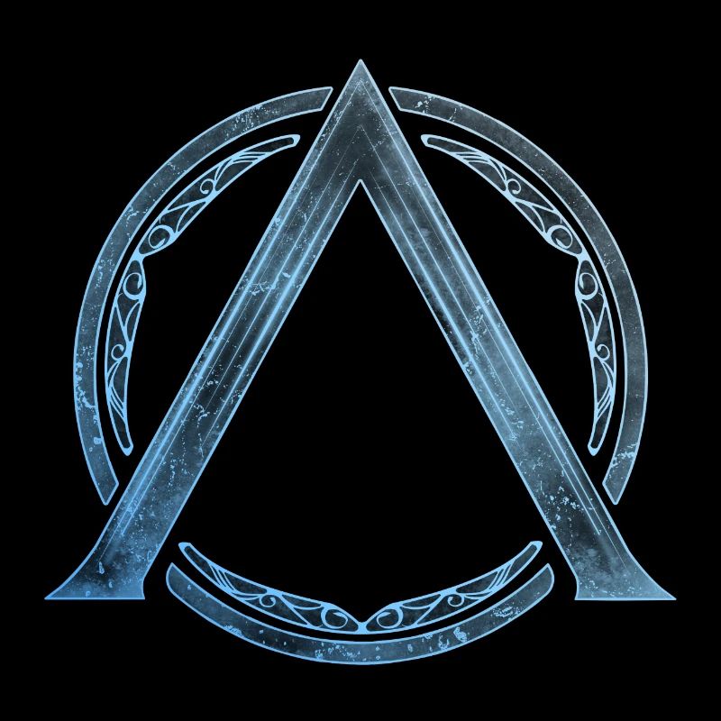 Sparta Lambda icon blue ice