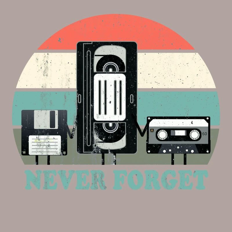 Never Forget-VHS, Kassette, Diskette Disc-Old School