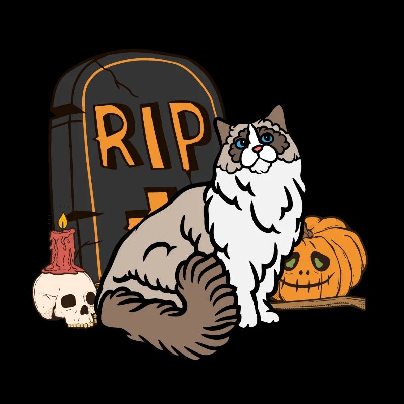 Mignon Chat d’Halloween Ragdoll
