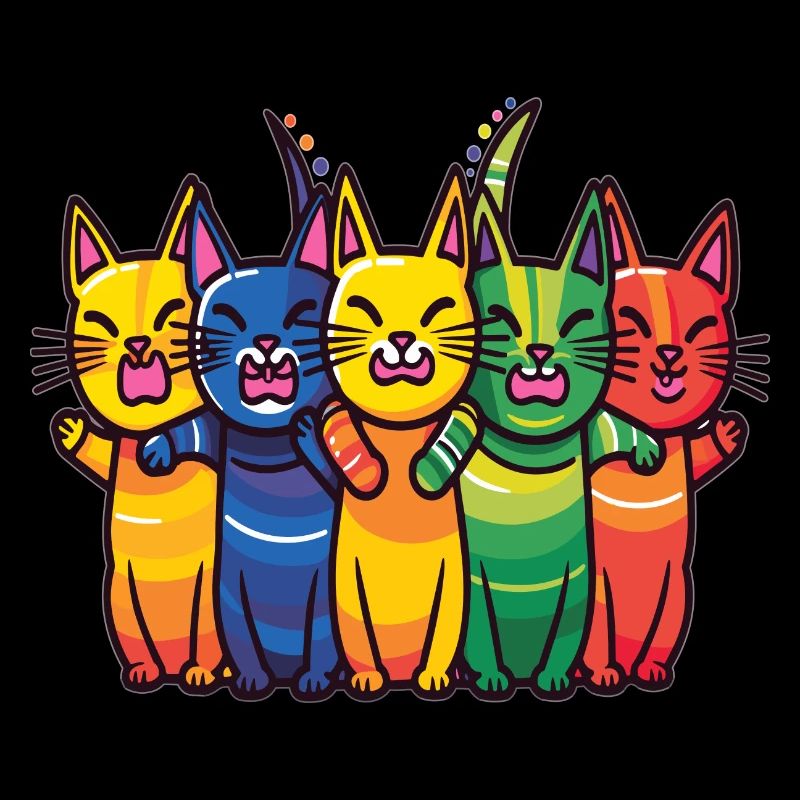 Arty Cat Lover Funny Rain Bog Cat Rave
