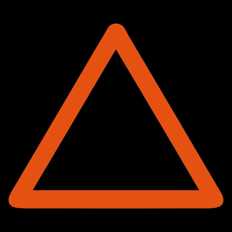 panneau triangle vide ajouter texte