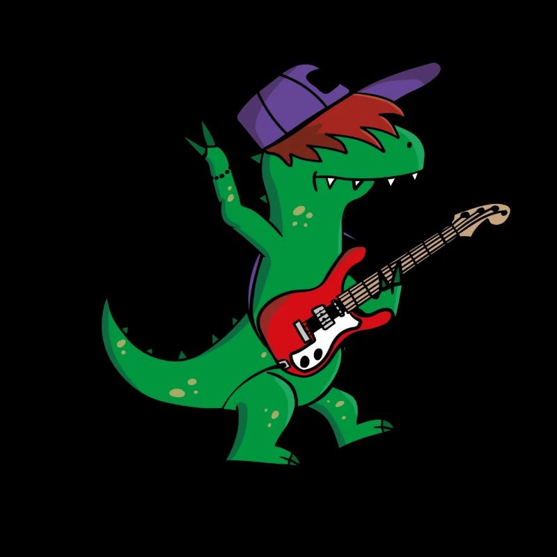 Guitar dinosaurs