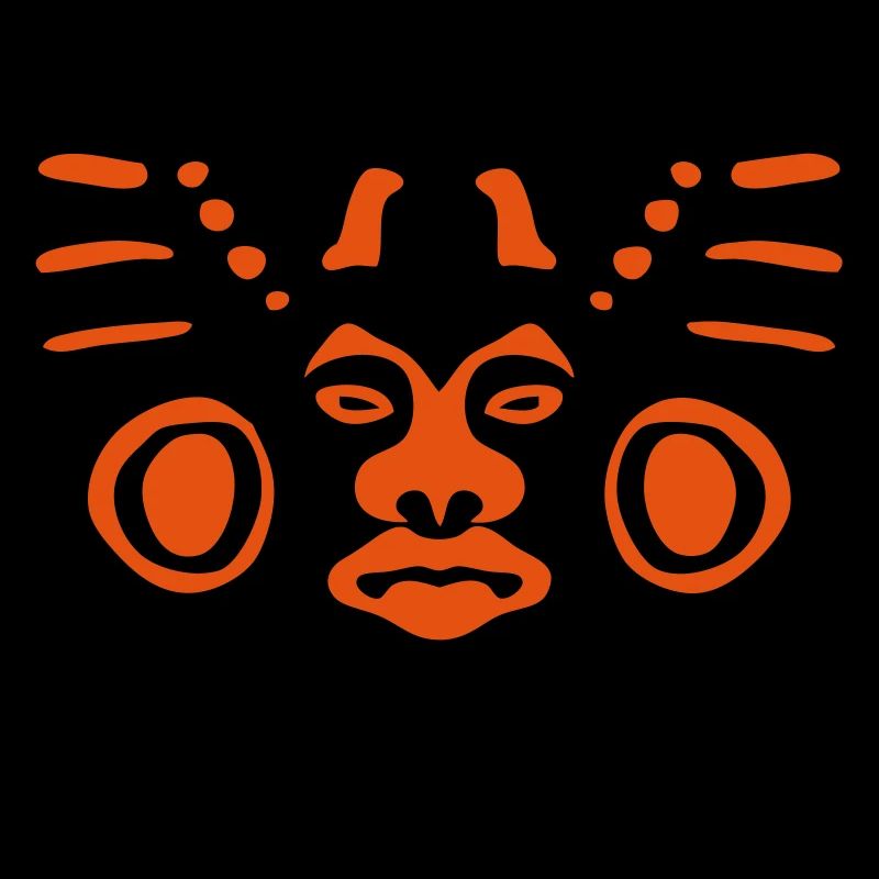 Maya-Statue Reliefmaske