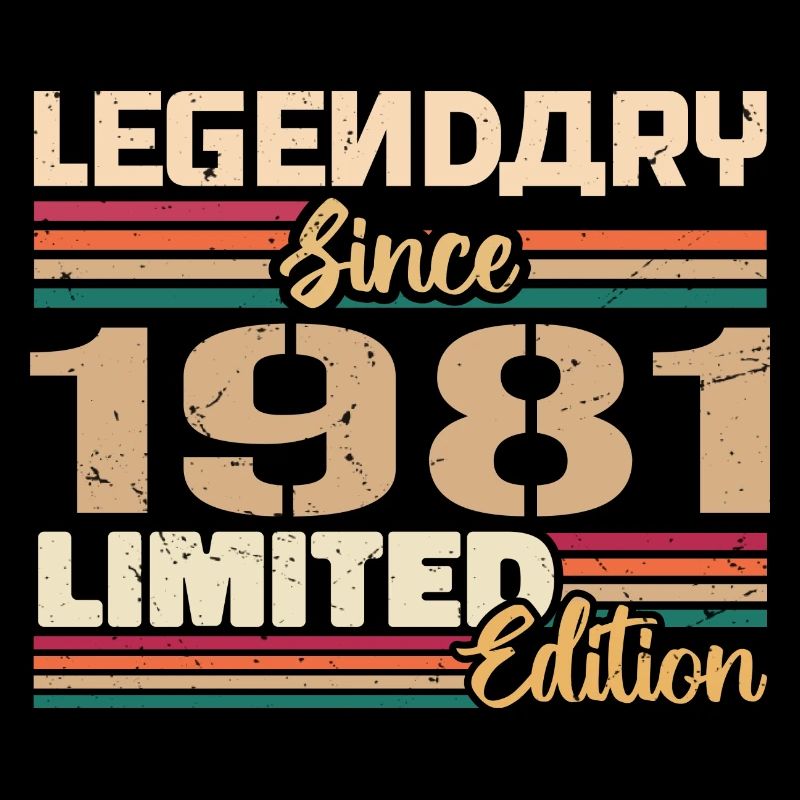 1981 Vintage 1981 Birthday born in 1981