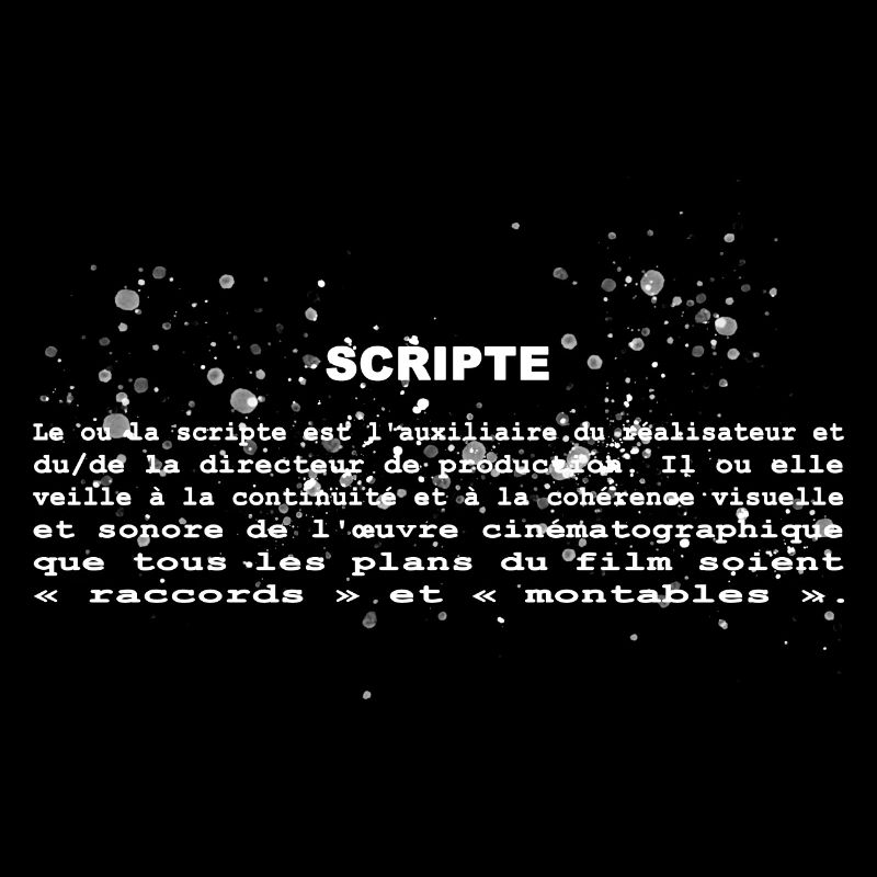 Définition de scripte