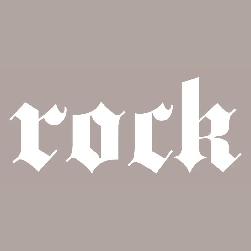 Gothic Rock Typography