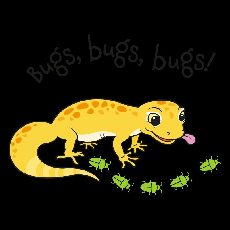 Gecko léopard avec délices