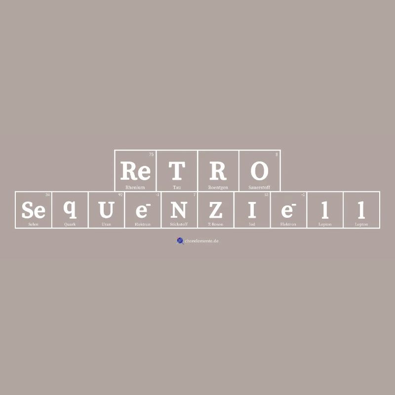 retrosequenziell (dunkle Stoffe)