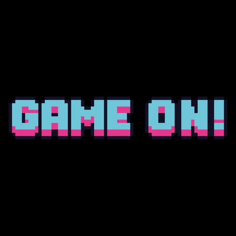 Neon Arcade 'Game On' Logo