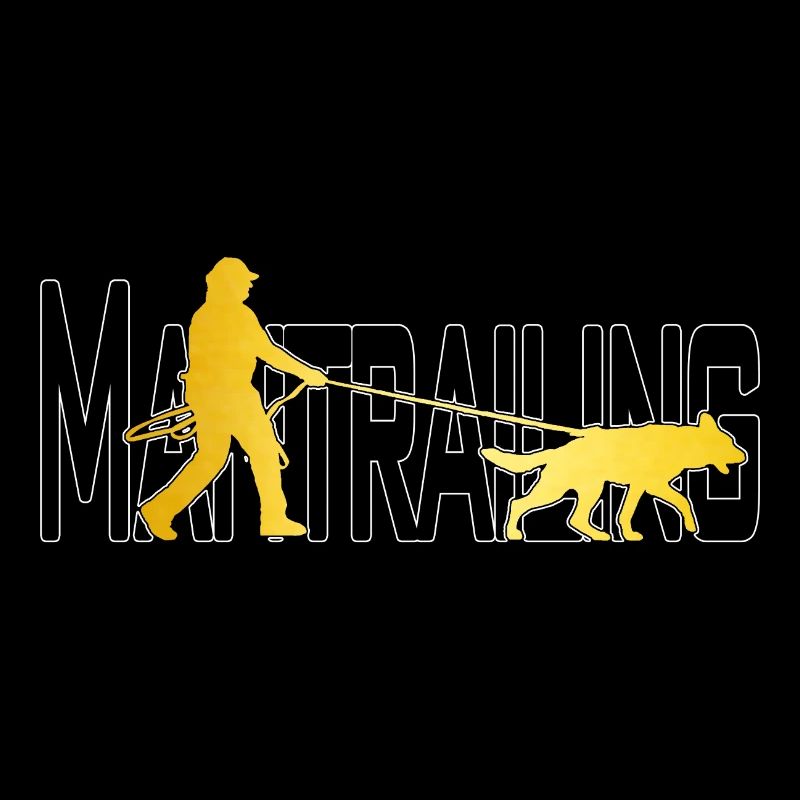 Mantrailing or / noir