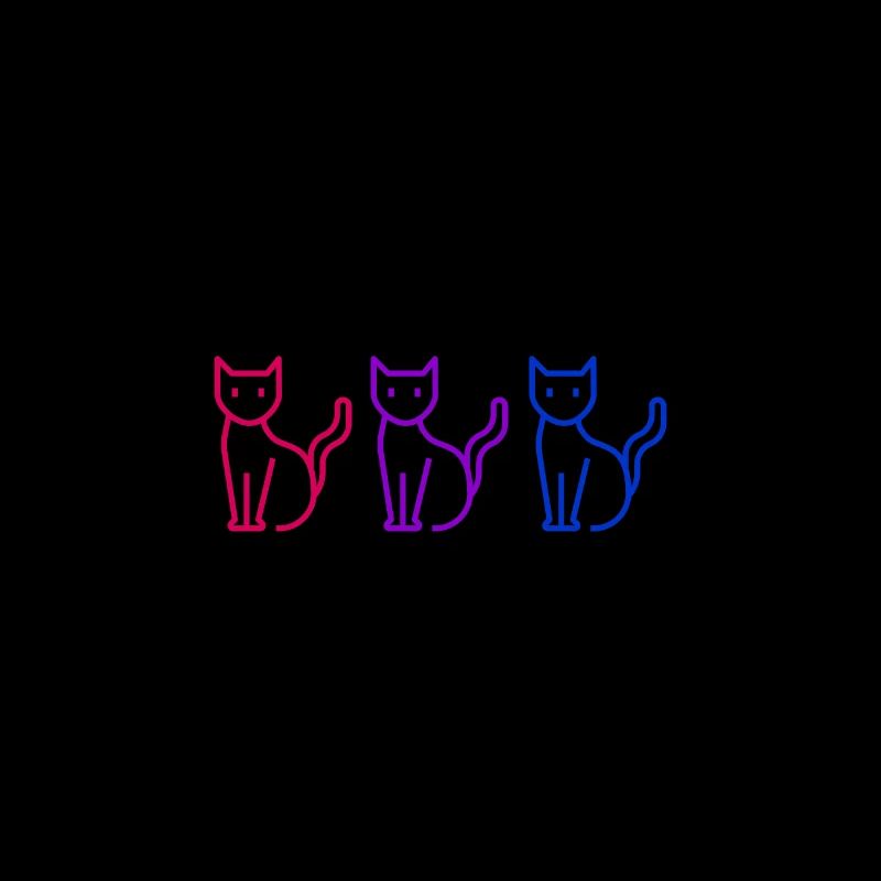 Subtle Bi Pride Cats, Bisexual Cats