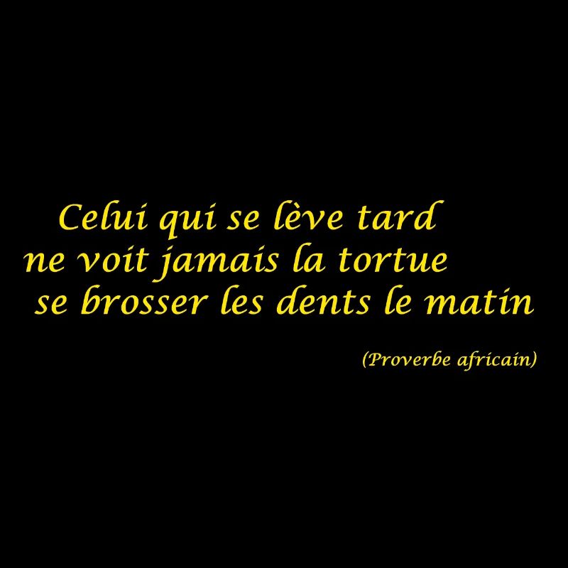 Proverbe africain