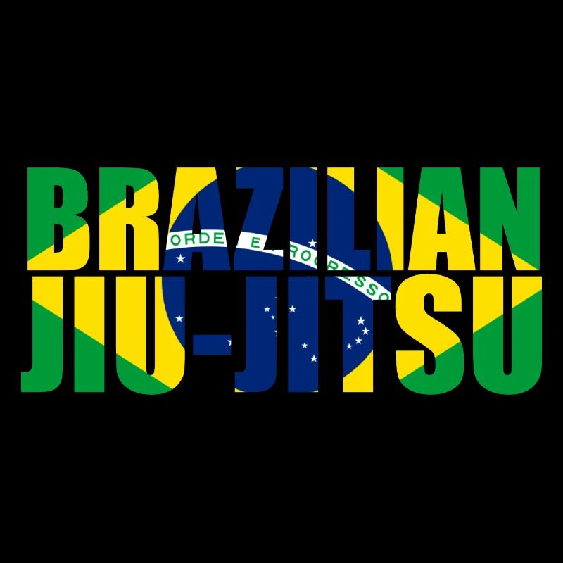 Drapeau brésilien de Jiu-Jitsu 3 BJJ