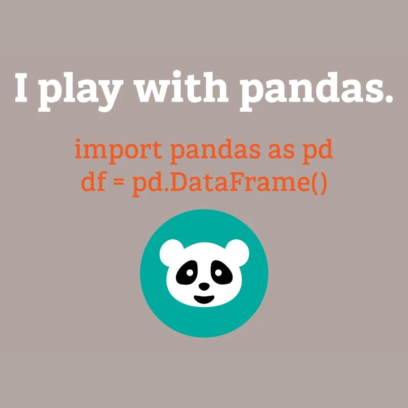 Pandas Datenwissenschaft Informatik Geschenk