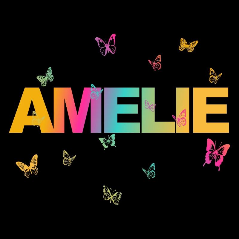 Amelie - Schöner Name mit Schmetterlingen, Mädchen